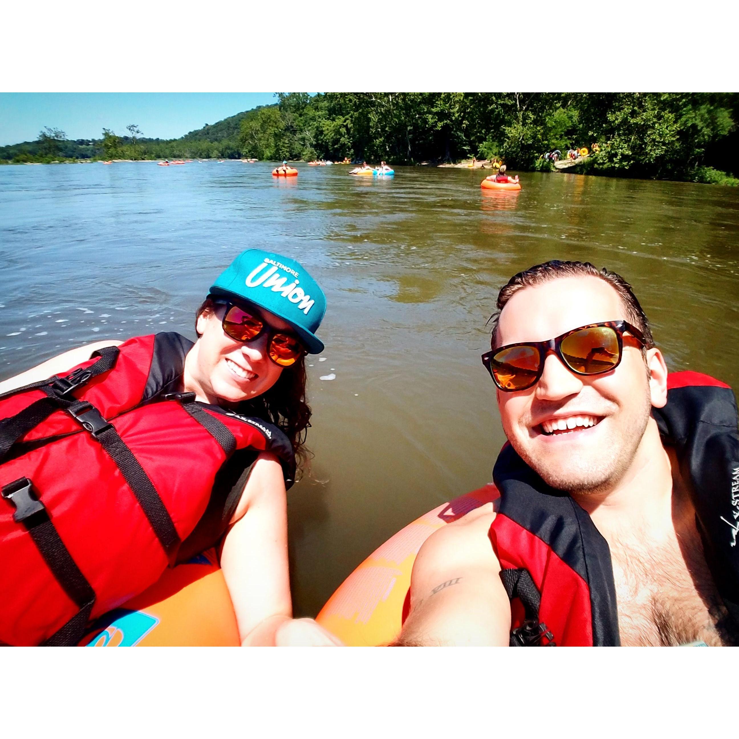 Tubing for Andrea's birthday!