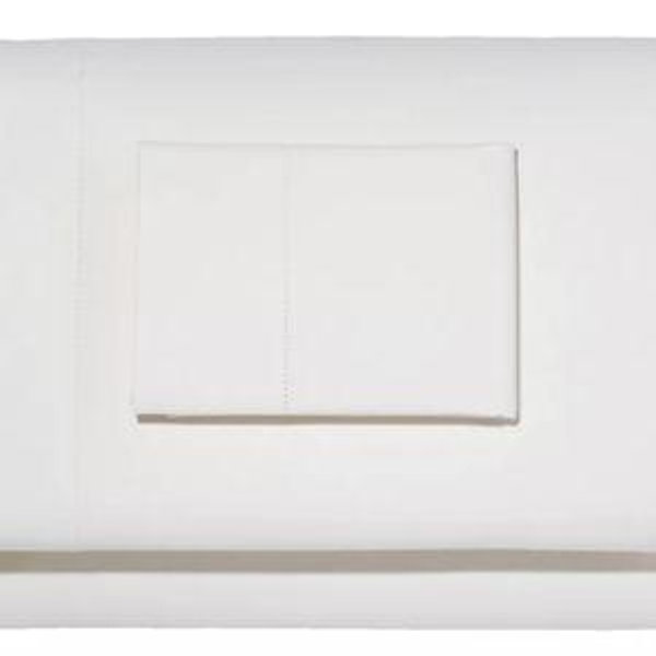 280-Thread-Count Pima Cotton Percale Sheet Set: White Queen