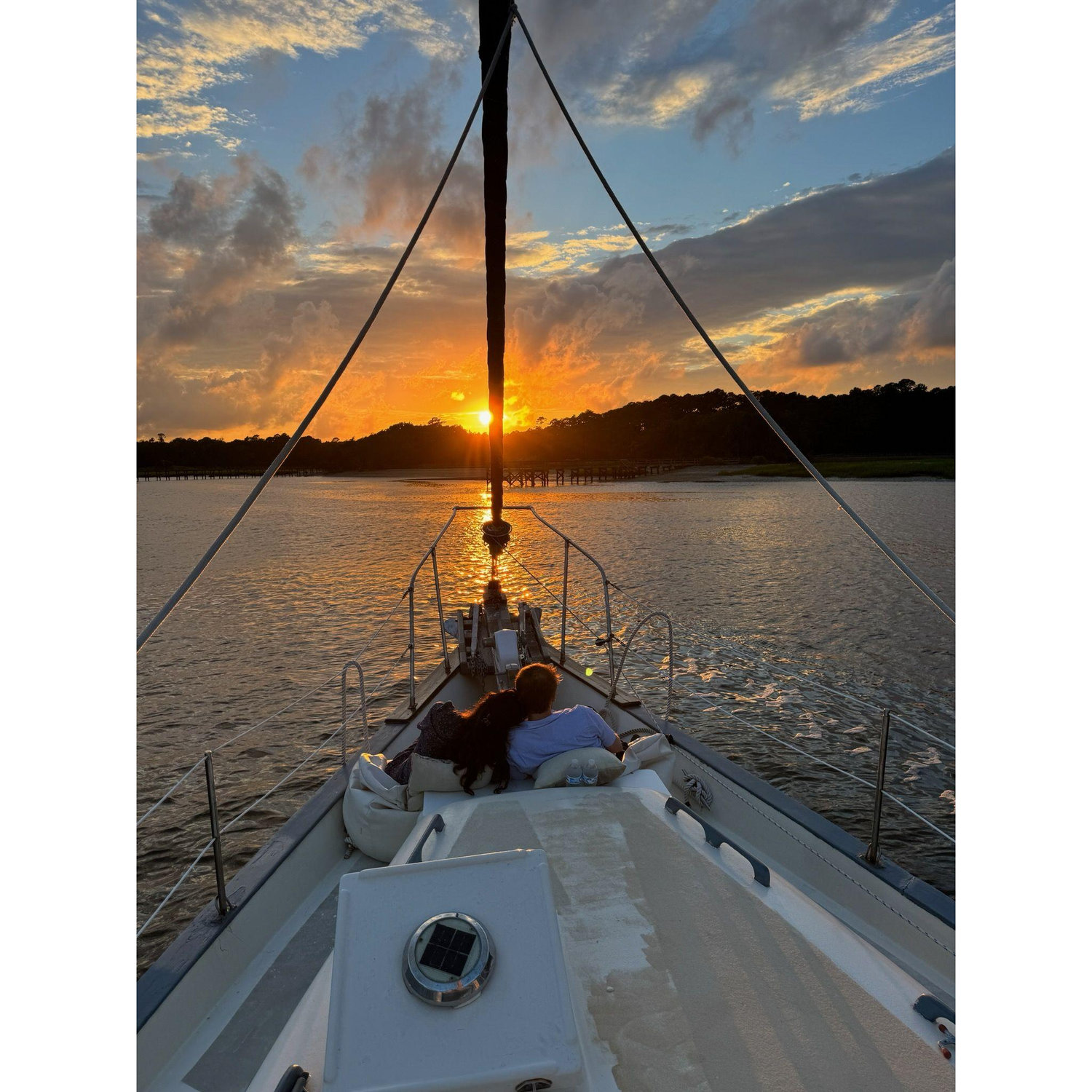 The sailboat where Jack proposed.