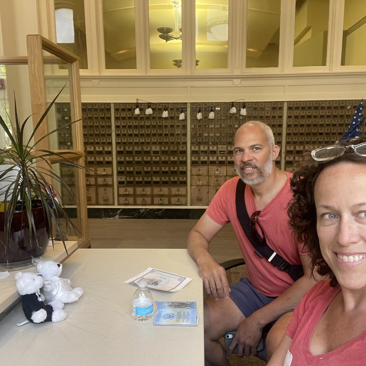Applying for marriage license!