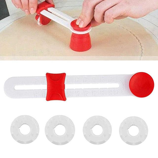 QLSQ Adjustable Pastry Wheel Cutter, Pastry Cutter Wheel with Measurement, Adjustable Decorative Precision Pie Crust Cutter Pastry Cutter Wheel for Baking