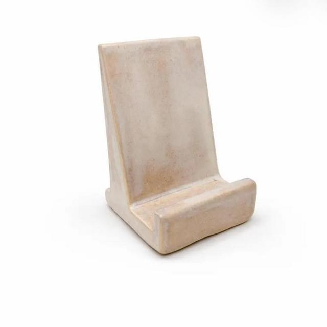 Handmade Ceramic Display Stand - Milk Glass