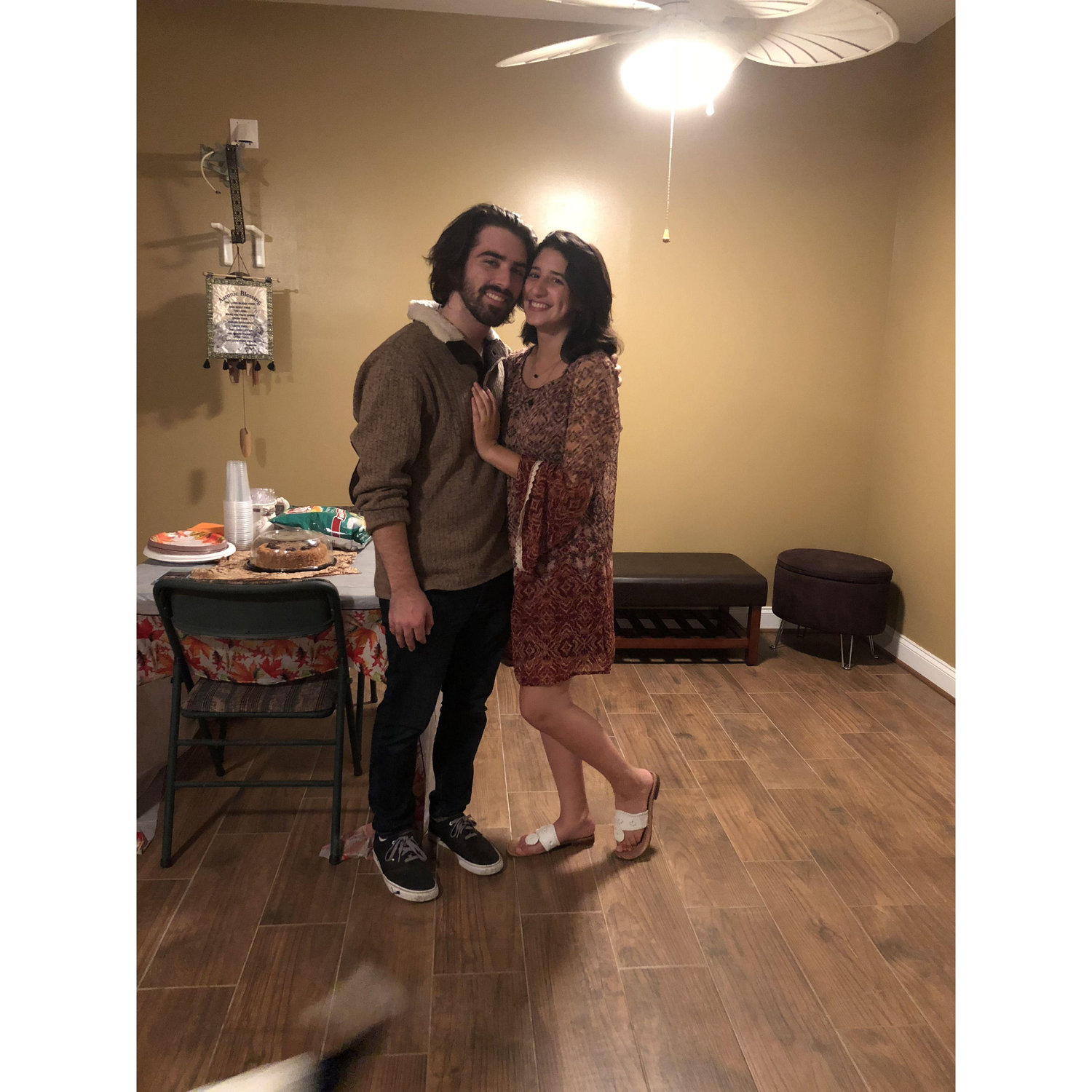 Our first Sukkot together—truly a fruitful celebration with friends and family!🍋🌿