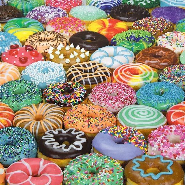 Colorcraft 1000 Piece Jigsaw Puzzle, Difficult Donuts