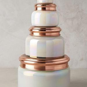 Giant Capri Blue Mercury Glass Candle