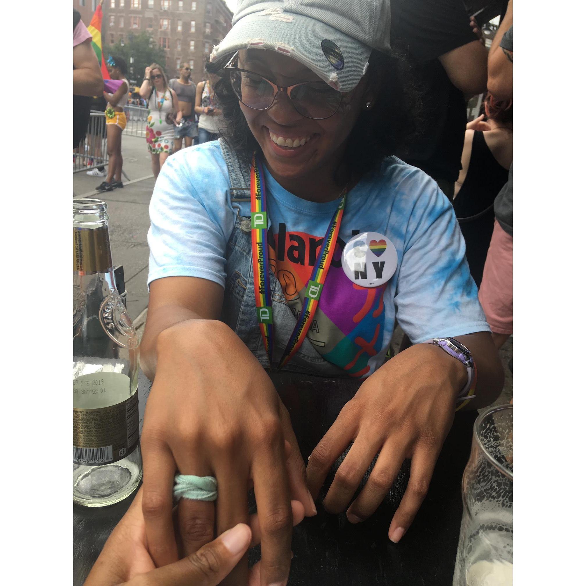 Right after Candice said "YES!"