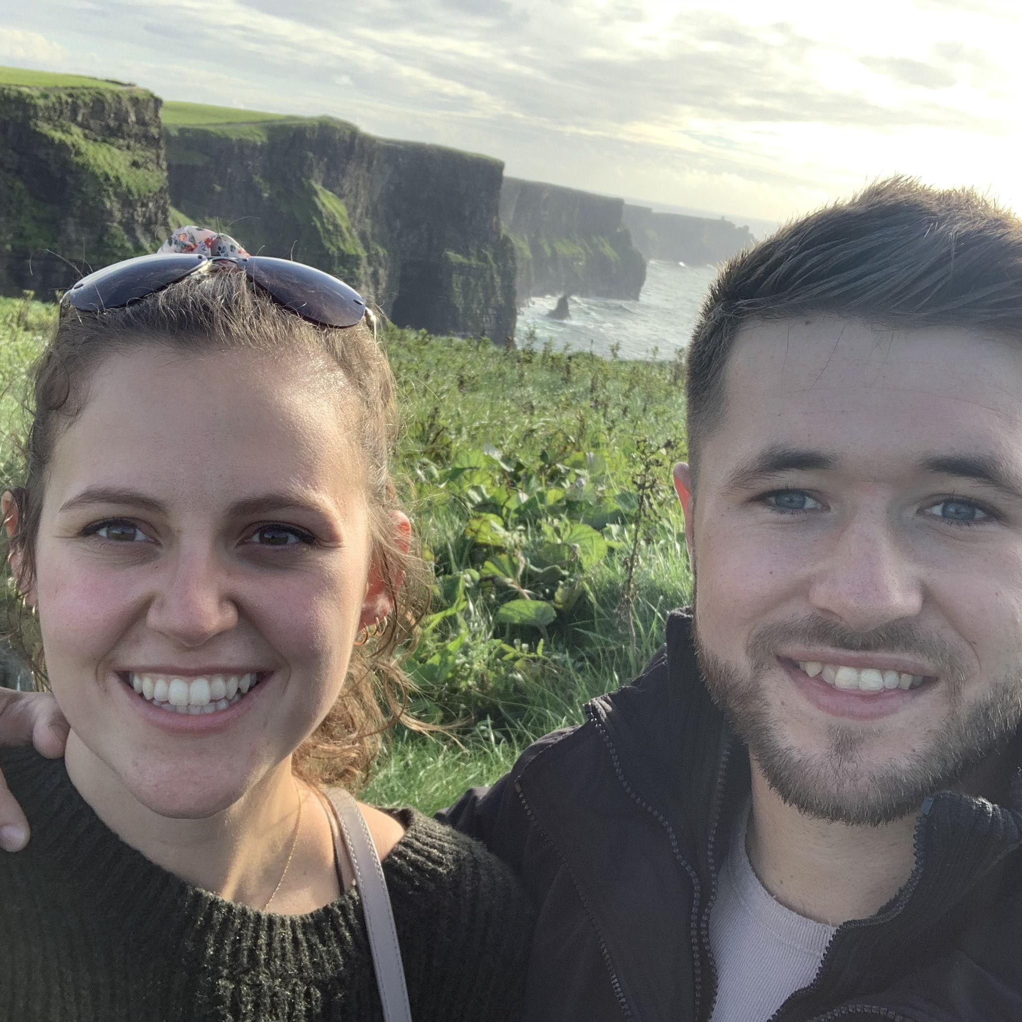 Aaron's first time at the Cliffs of Moher