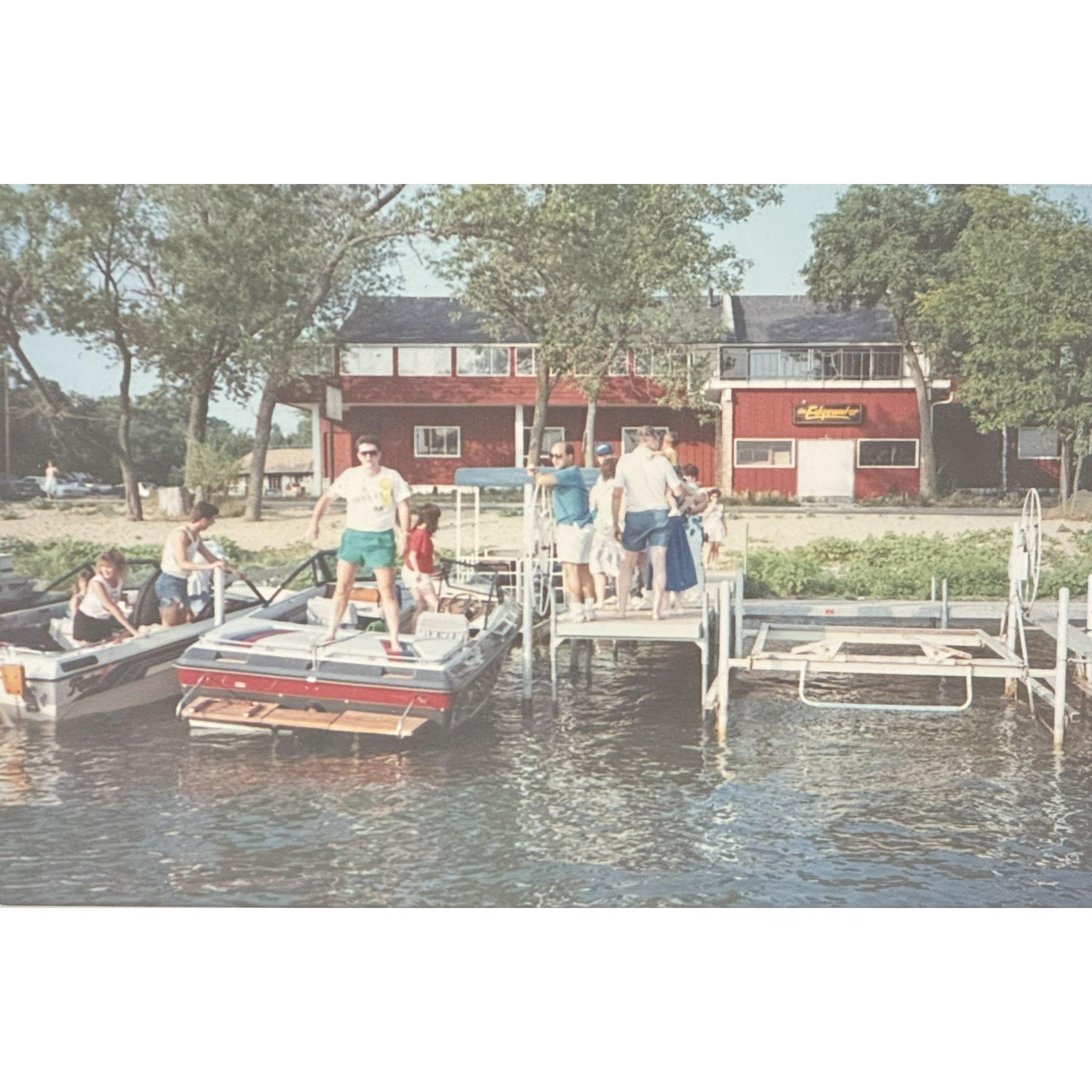 Caroline's Uncle Kevin and Family Friend Tony at Edgewater Motor Inn, 1980s