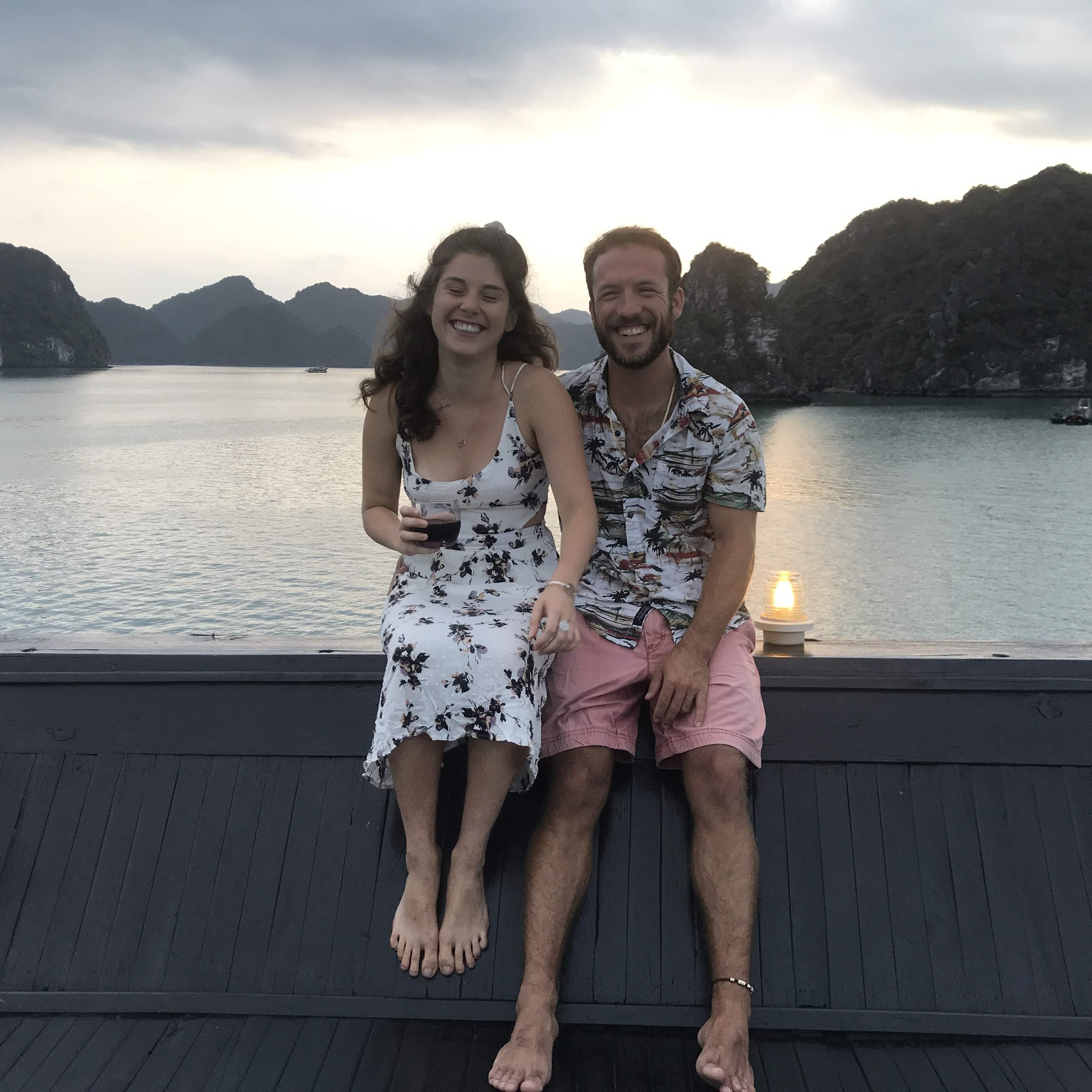 Our first trip together, Eric booked a cruise in Ha Long Bay, Vietnam. It was incredible.