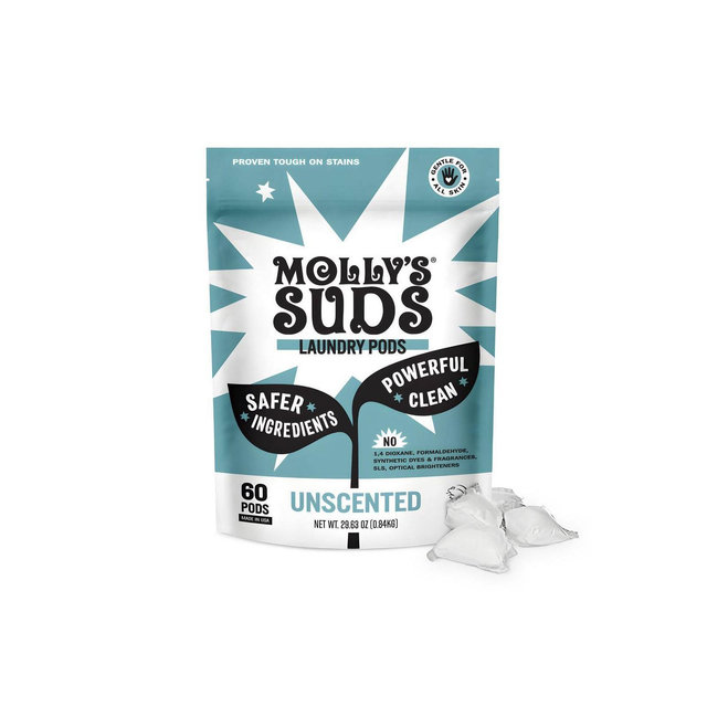 Molly's Suds Unscented Laundry Pods - 60ct