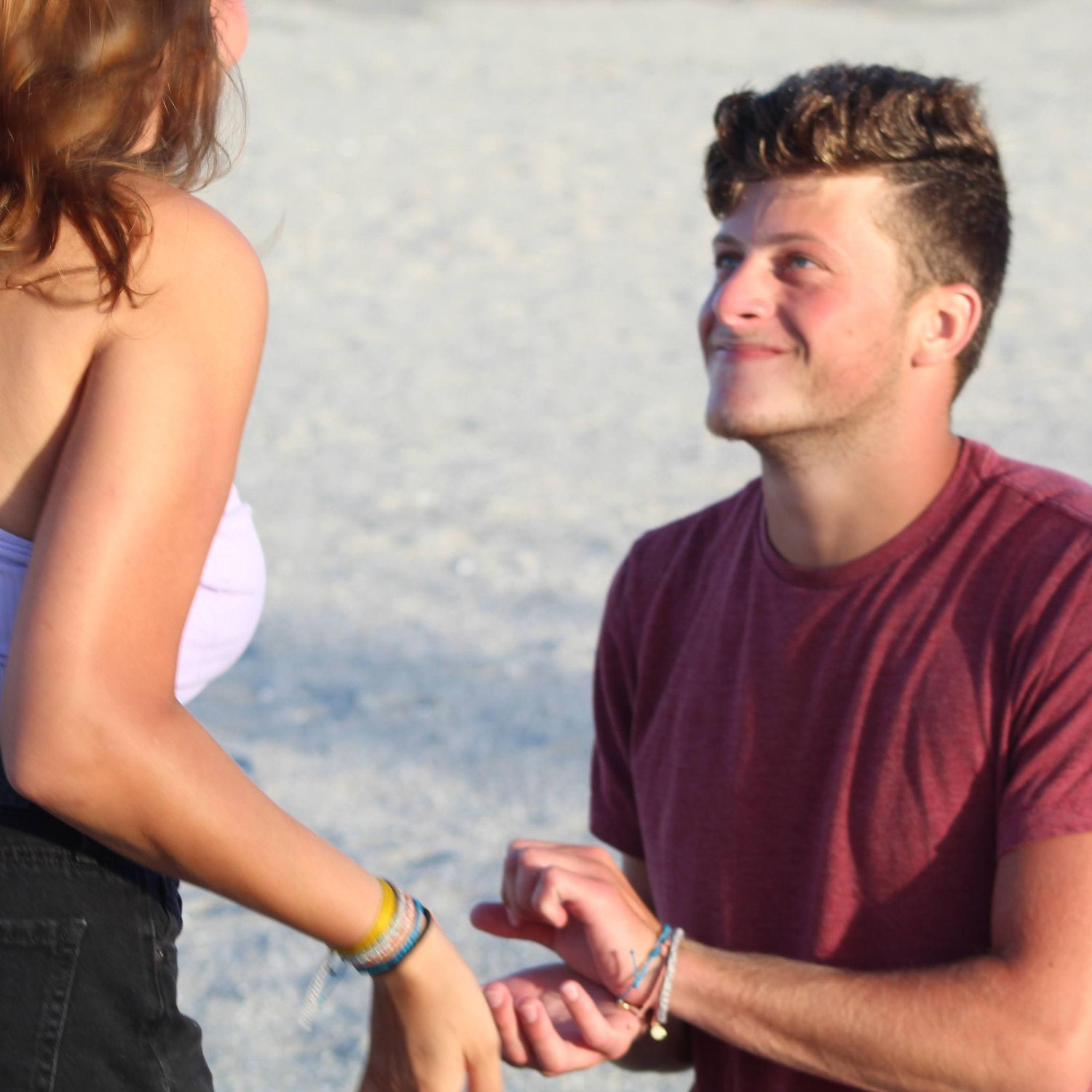 Jesses first fake proposal ever. Pawleys island August 2020