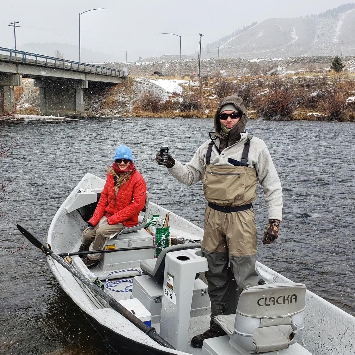 Our first solo Thanksgiving on the Madison River