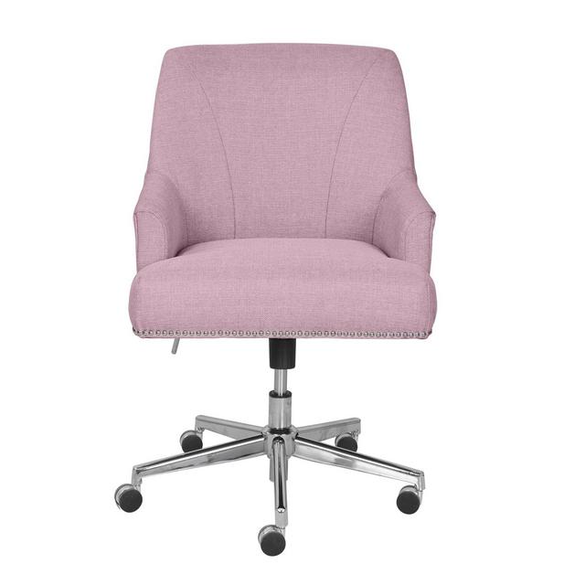 Style Leighton Home Office Chair Fresh Lilac - Serta