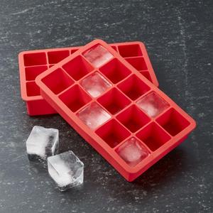 Red Ice Cube Trays Set of Two