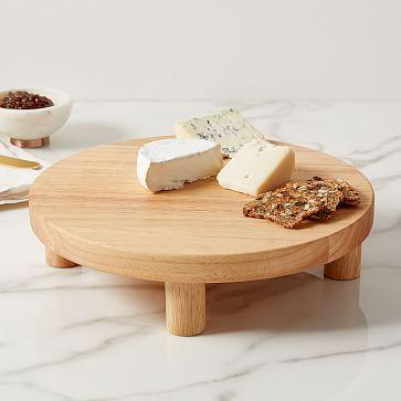 Pedestal Wood Cheese Stand
