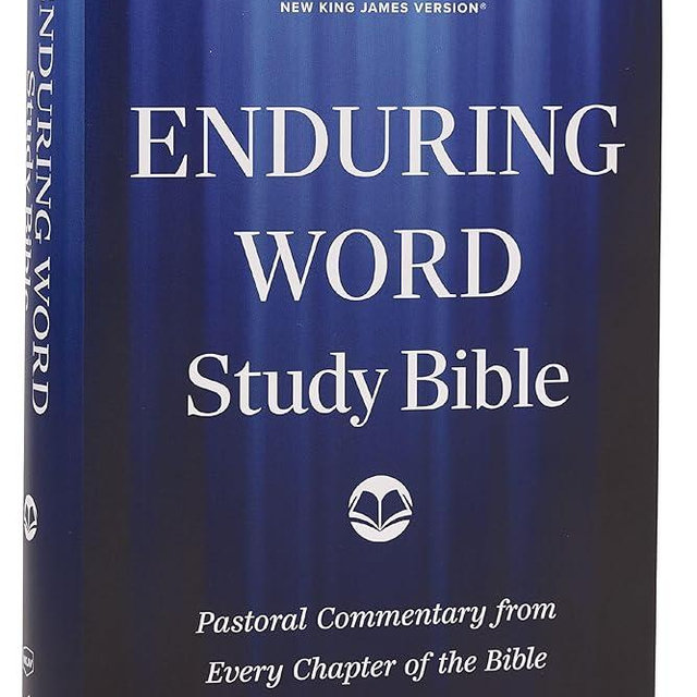 Enduring Word Study Bible: Pastoral Commentary from Every Chapter of the Bible (NKJV, Hardcover, Red Letter, Comfort Print)