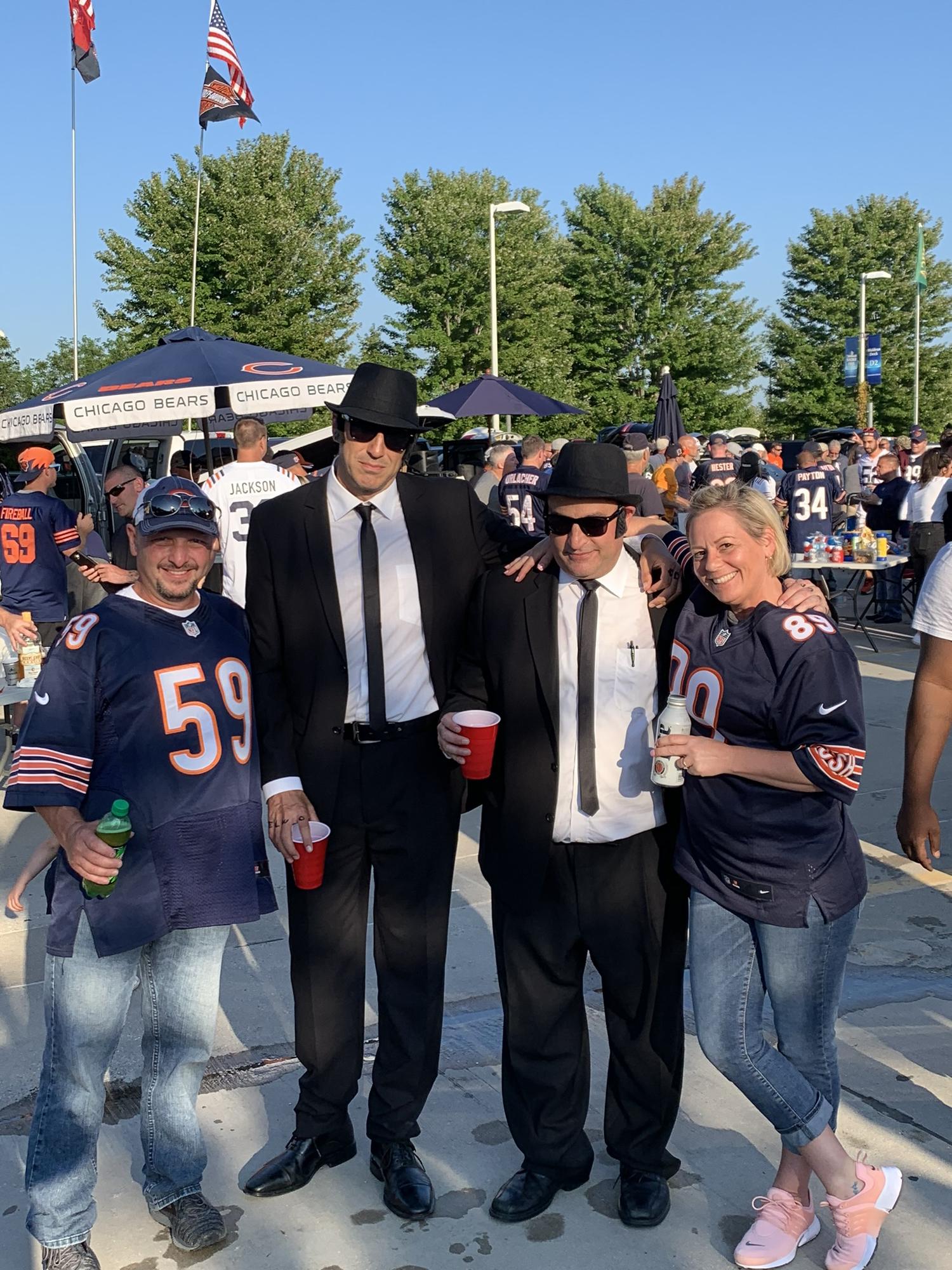 We met the Blues Brothers while tailgating