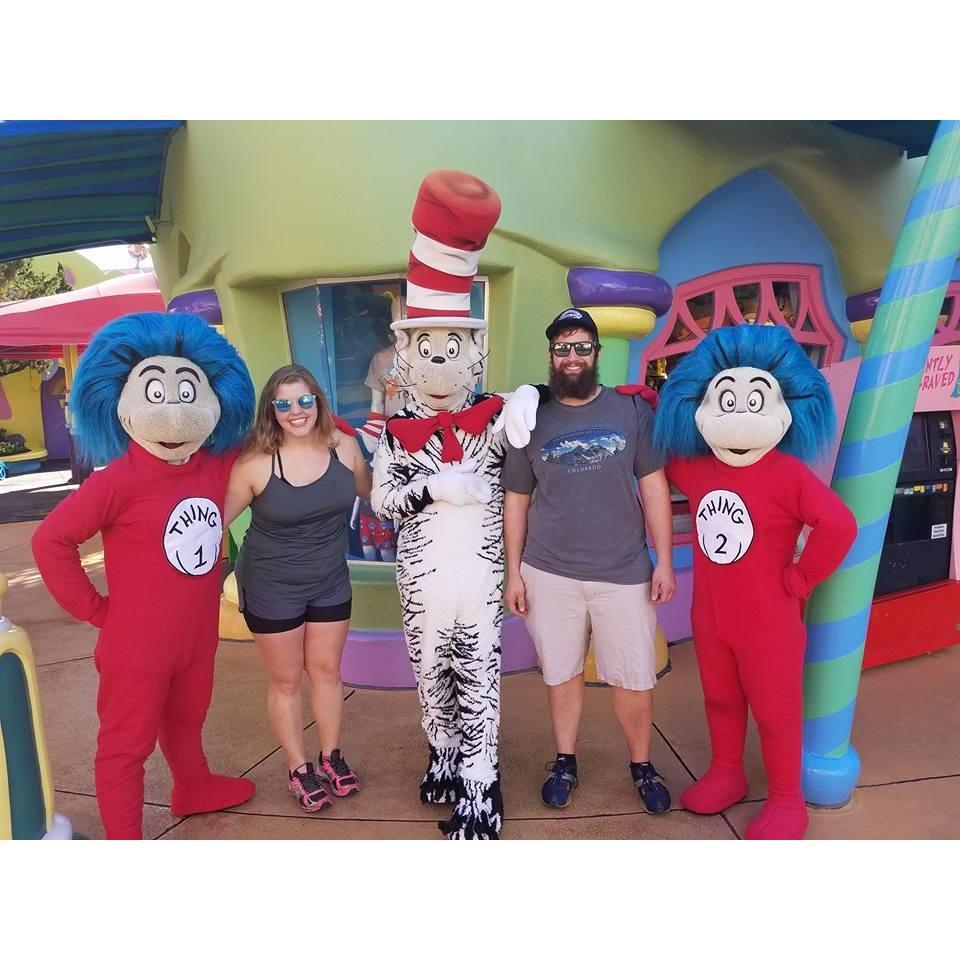 Visited Universal Studios and Island of Adventures in Orlando, FL. Thing 1 and Thing 2 were very interested in Dylan's beard.
