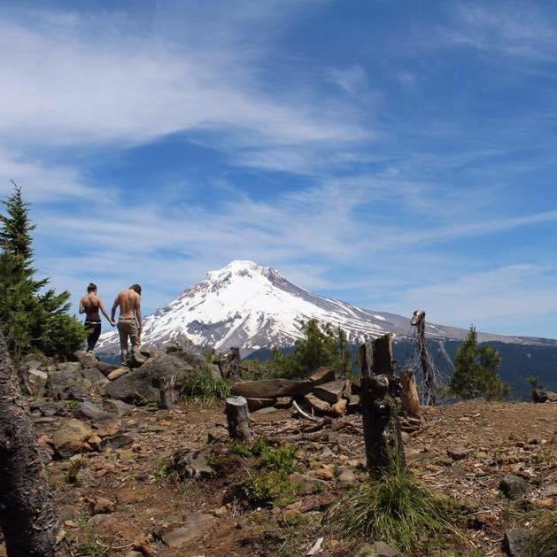 Hiking near Mt. Hood. 
Pic taken by our bestie Alec