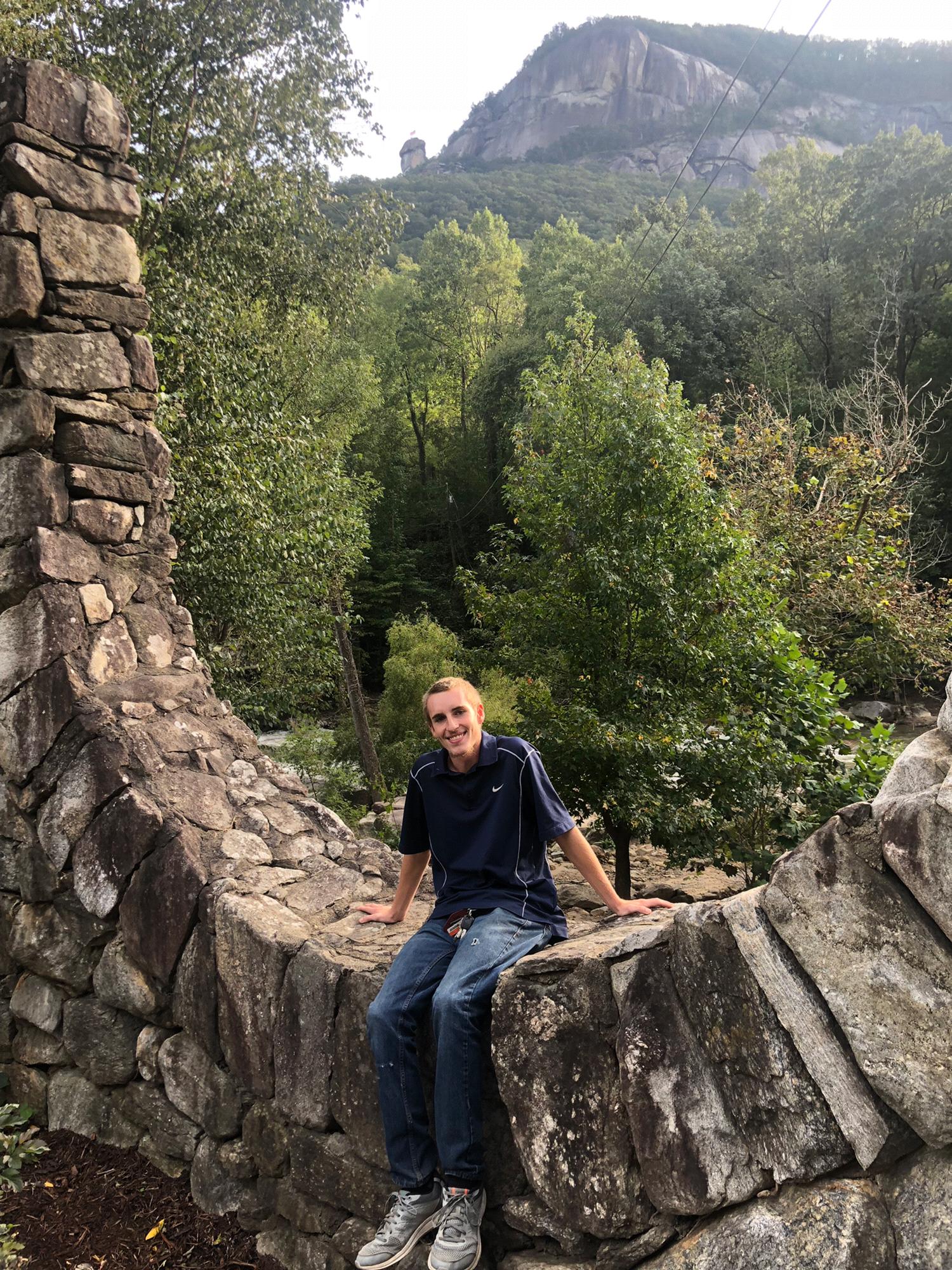 2-year anniversary trip to chimney rock!