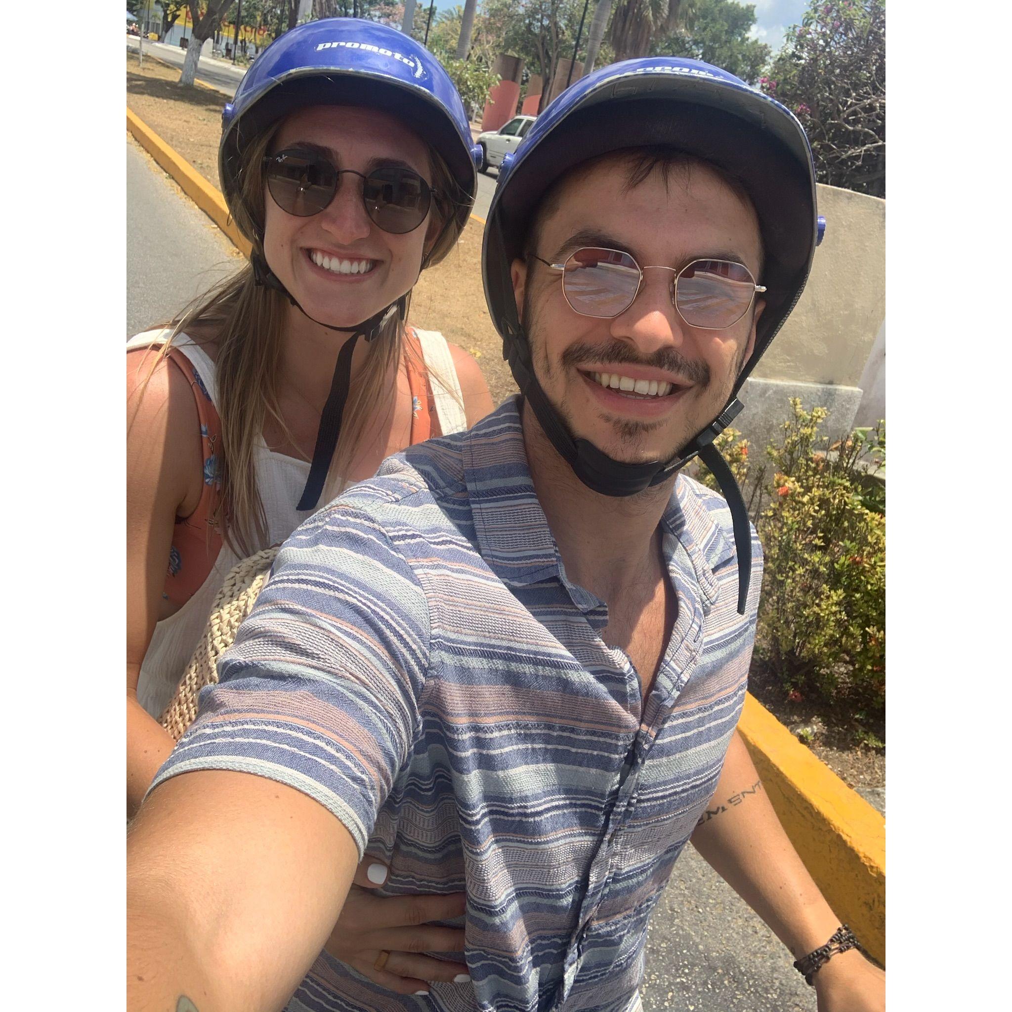 Cozumel moped ride