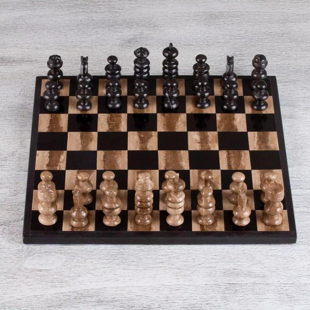 Beige Chess Board Game