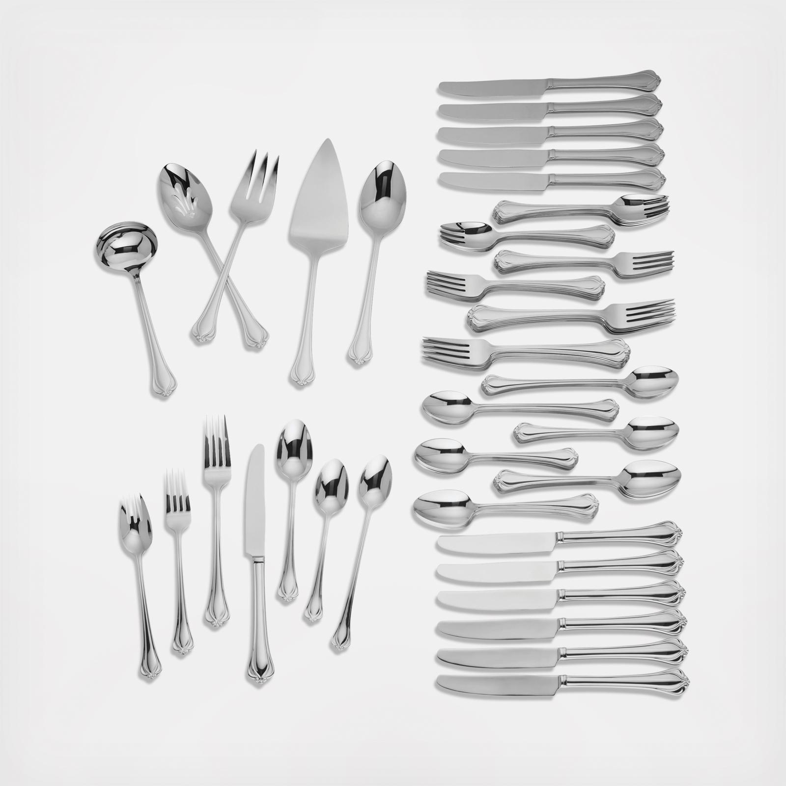 Lenox, Alcott 89-Piece Flatware Set, Service for 12 | Zola