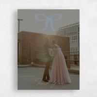 Blue Wedding Thank You - Chausey Photo