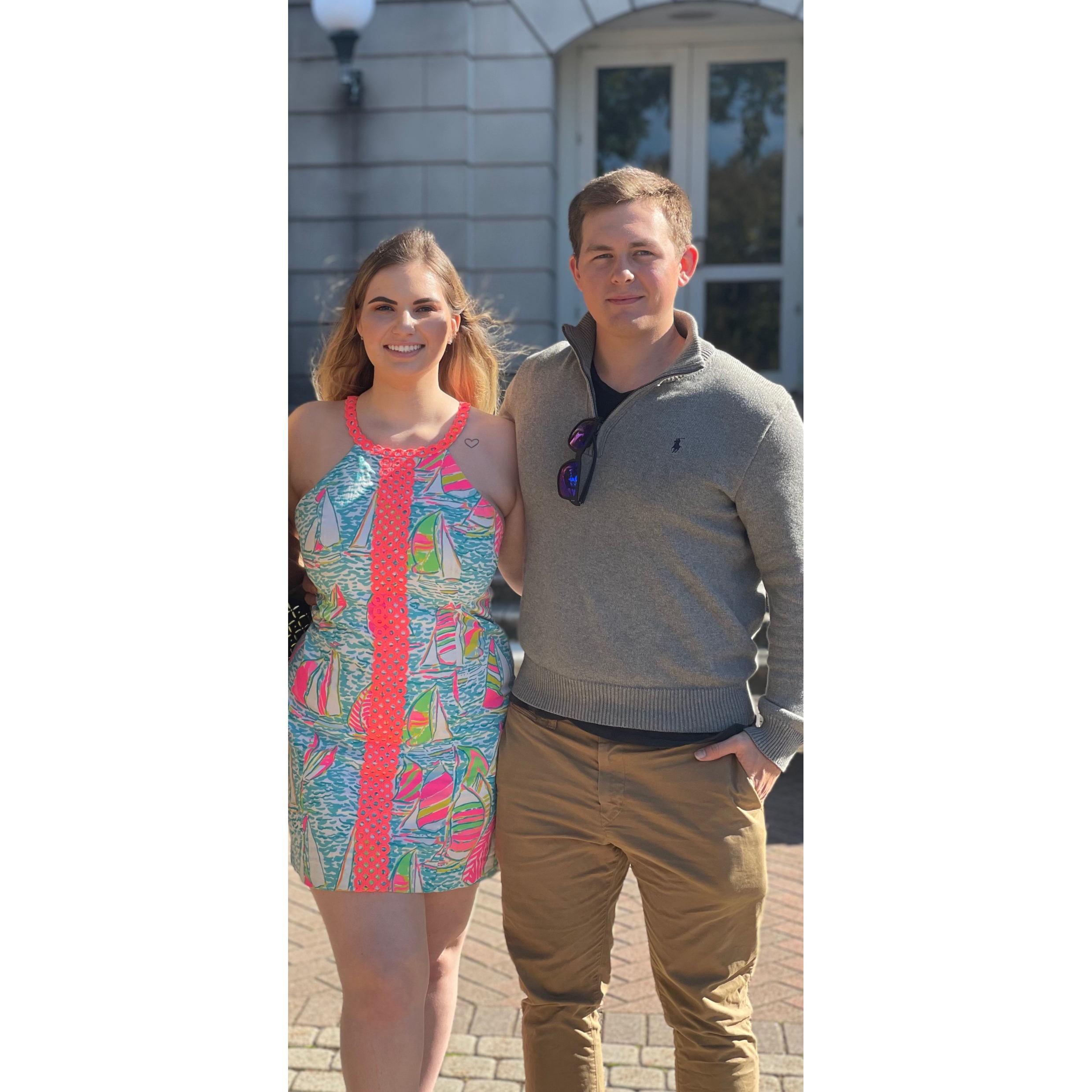 After we got married at the courthouse