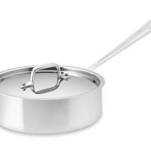 All-Clad Tri-Ply Stainless-Steel Sauté Pan, 2-Qt.