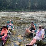 Sitting in a Camp Chair in the Lochsa River