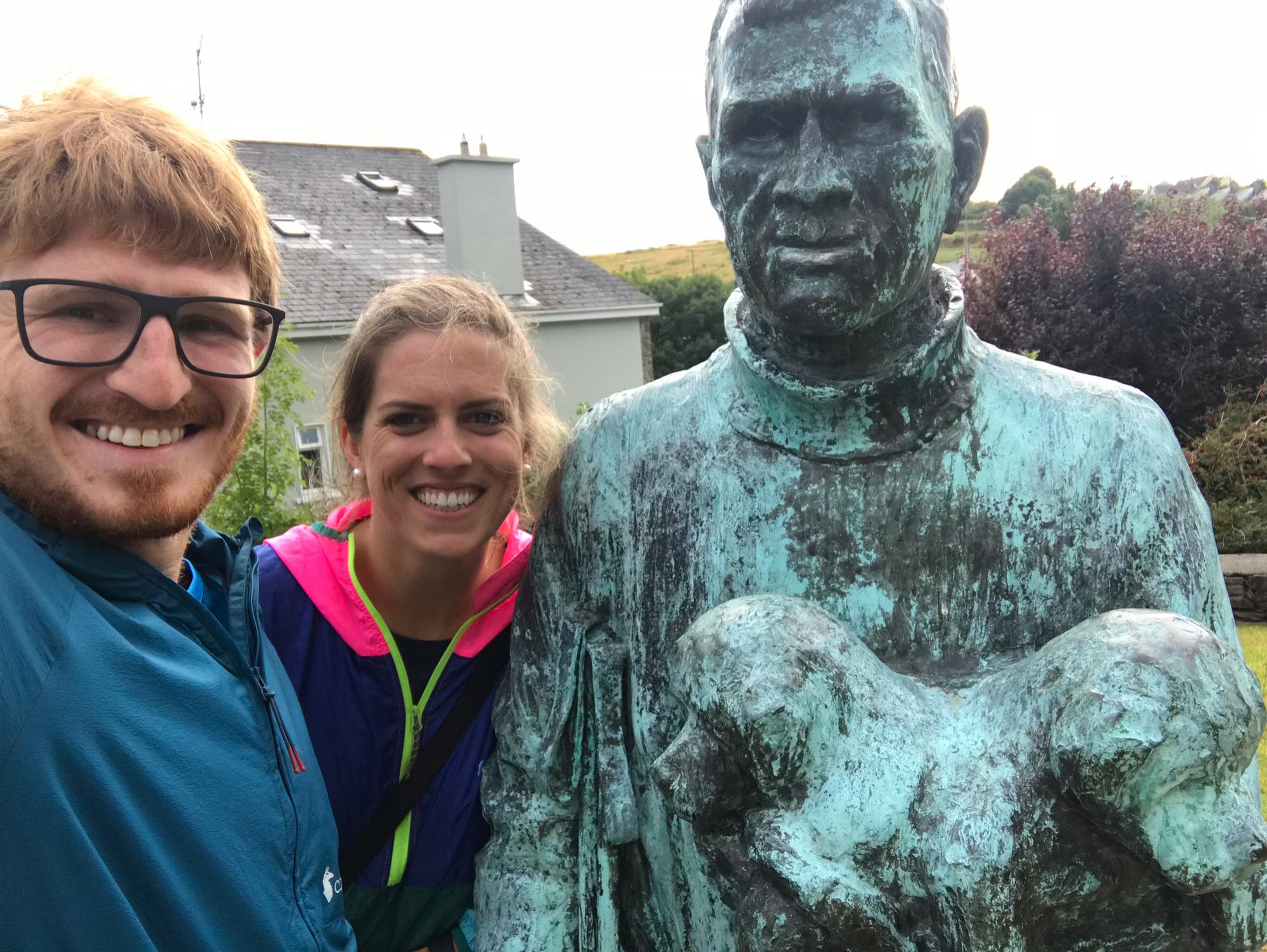 Posing with our fave Irishman, Tom Crean