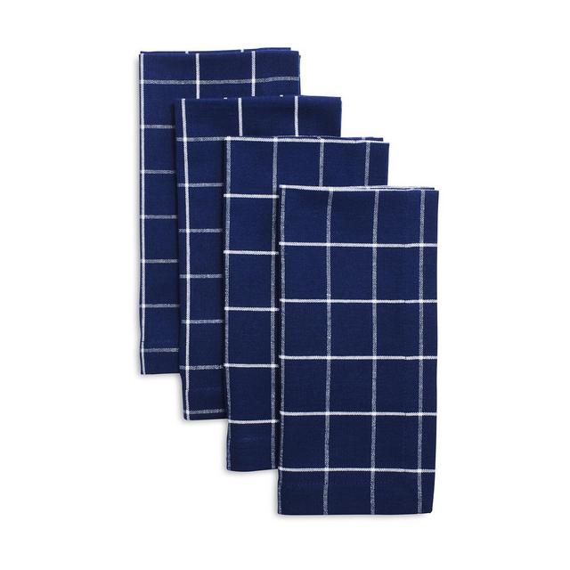 Blue Window Pane Napkins, Set of 4