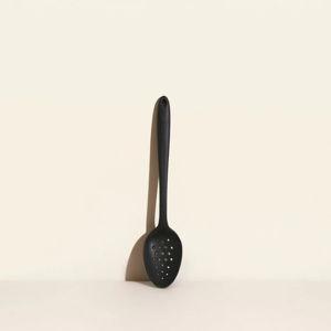 Perforated Silicone Serving Spoon | Cooking Spoon | GIR.co Color: Black