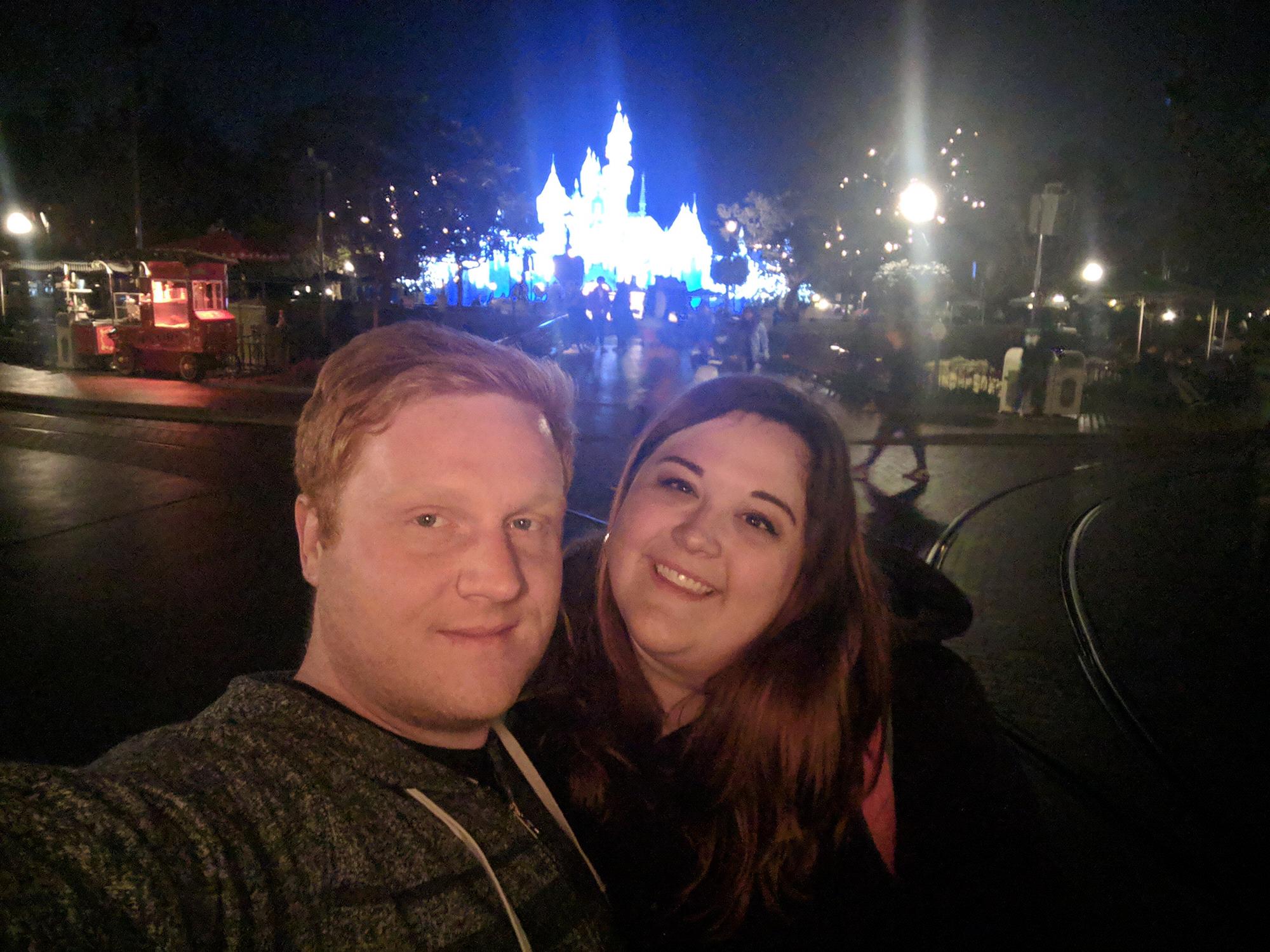 Nothing better than Sleeping Beauty's Castle with the one you love!