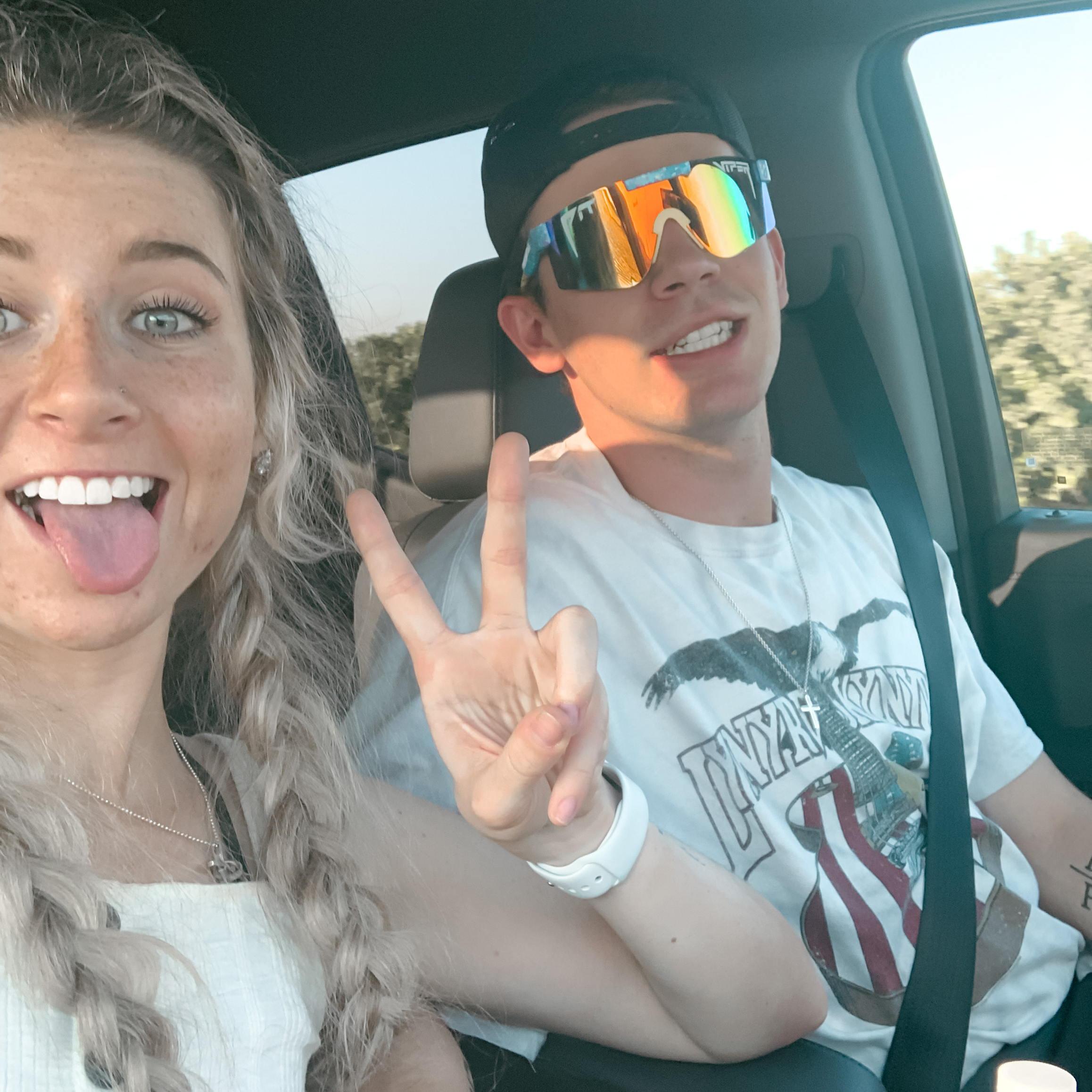 One of our first dates where we attempted to keep it low-key.