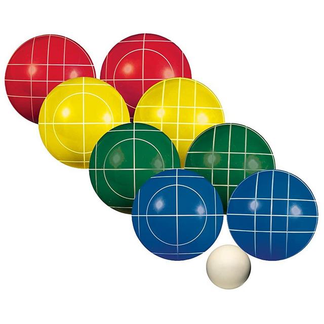 Franklin Sports Bocce Sets - Regulation Bocce Balls and Pallino - Beach and Lawn Bocce Set for Kids and Adults - Advanced