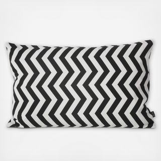 Canvas Organic Cotton Zig Zag Cushion