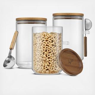 Holden 6-Piece Stackable Storage Canister & Scoop Set
