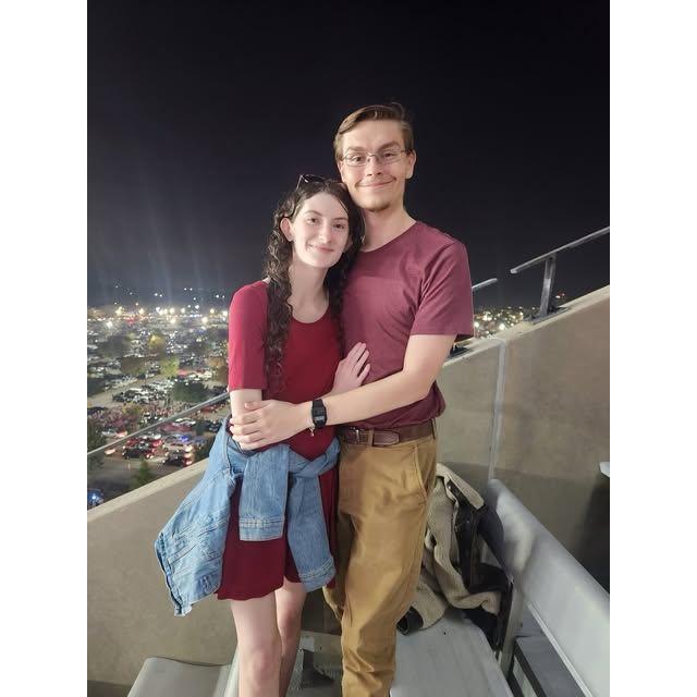 Our first football game together (and Kyle's first Carolina game ever)