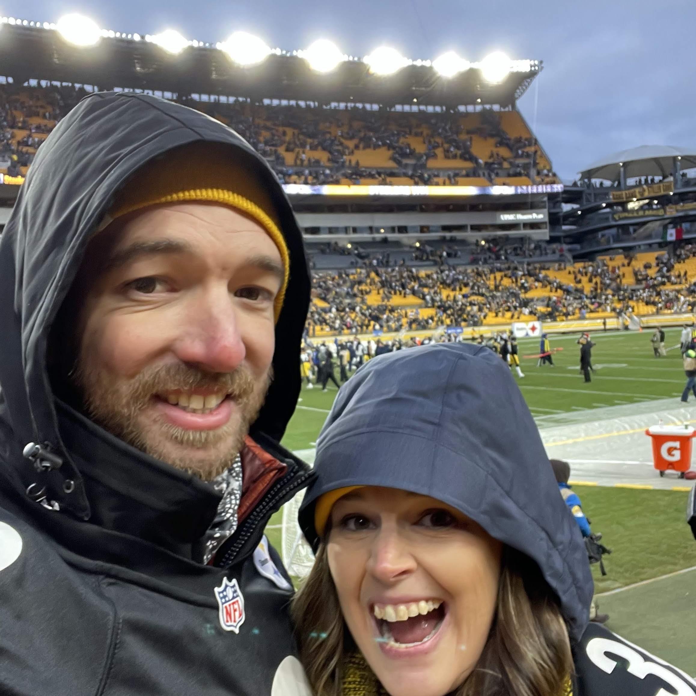 Steelers WIN, we are Freezing!!