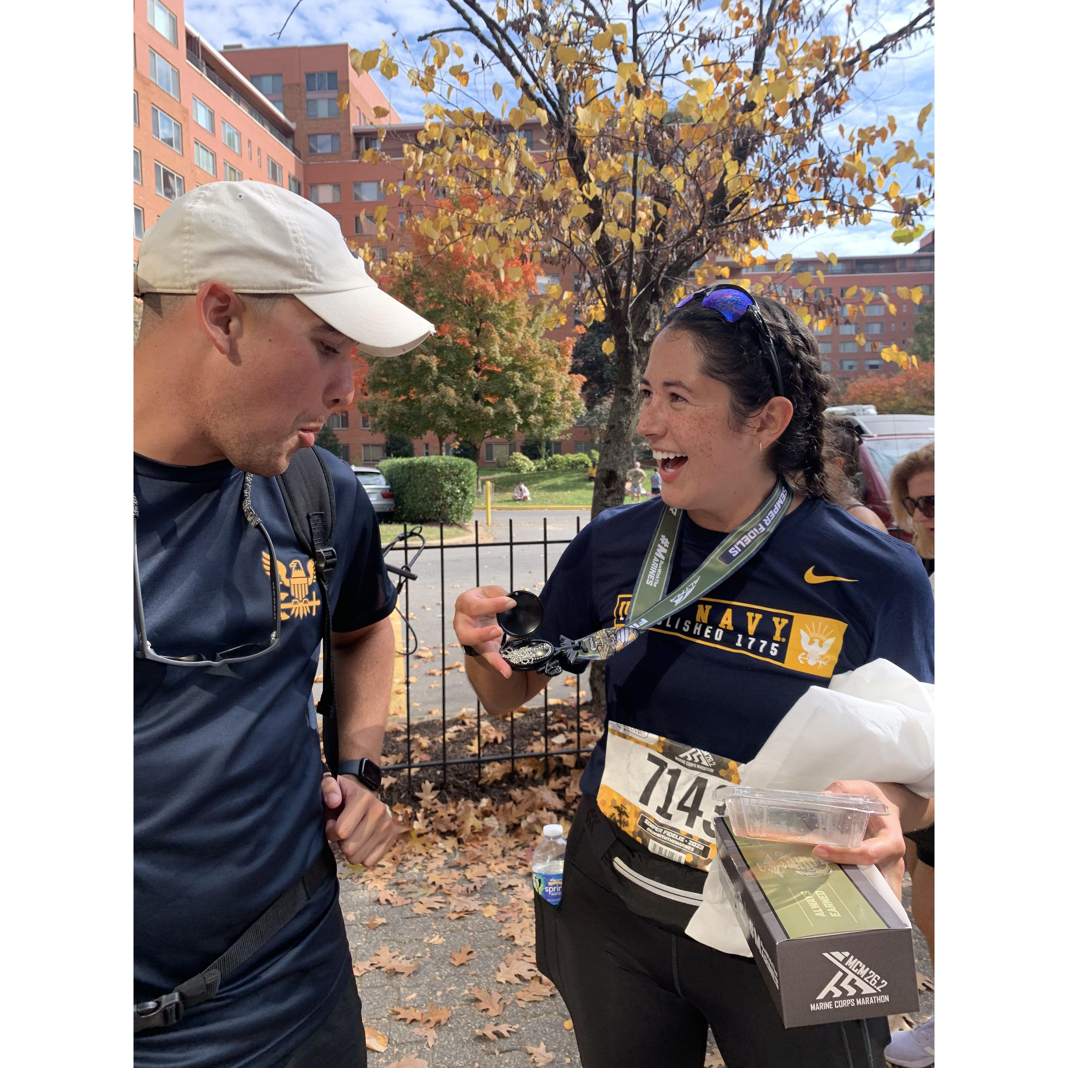 Post Marine Corps Marathon!