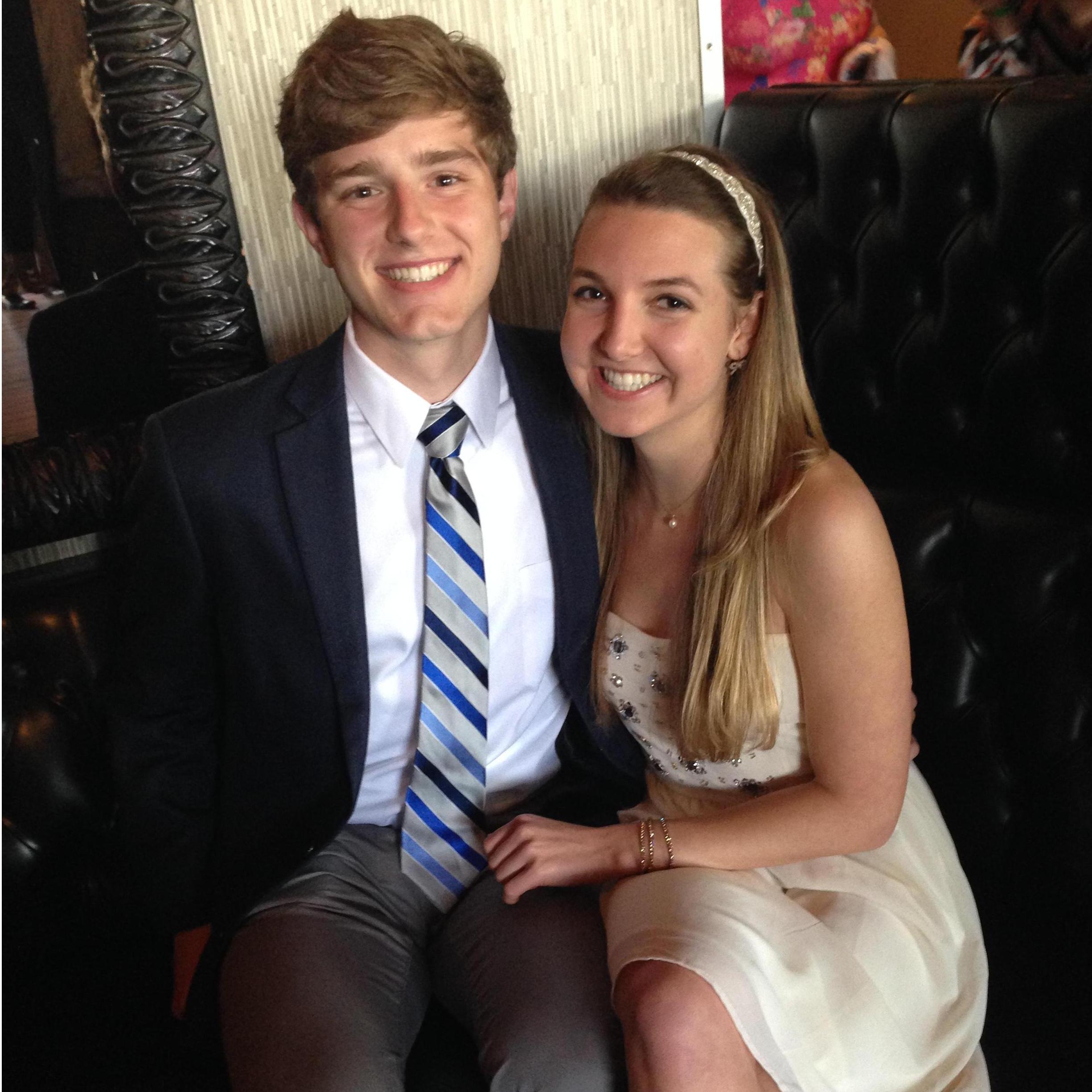 Behind these smiles at the AOII spring formal are mouthfuls of cannoli