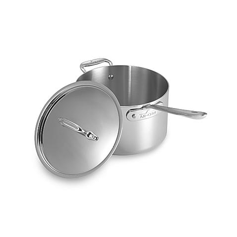 All-Clad Stainless Steel 4-Quart Covered Saucepan