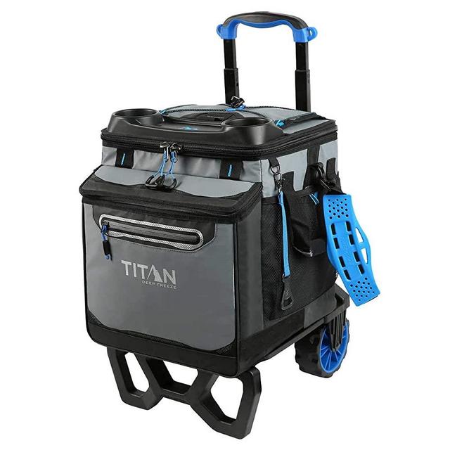 Arctic Zone Titan Deep Freeze Rolling Cooler - High Performance - 60 Can Capacity (Blue)