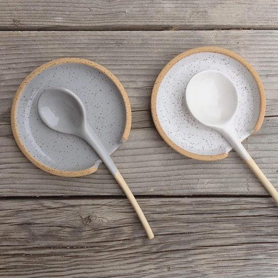Ceramic Spoon rest Home Decor Handmade spoon holder