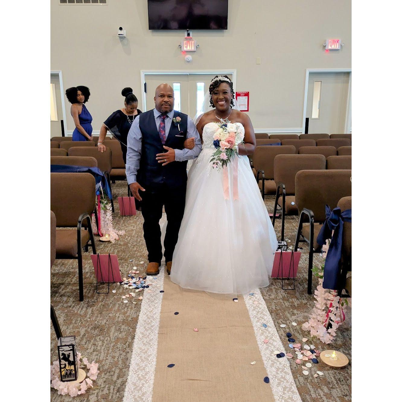 Bride and the Father of the Bride