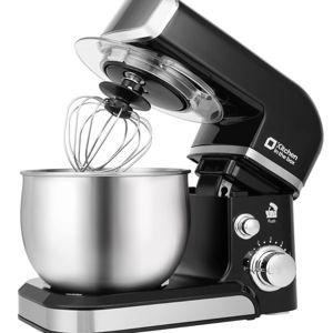 Kitchen in the box Stand Mixer,3.2Qt Small Electric Food Mixer,6 Speeds Portable Lightweight Kitchen Mixer for Daily Use with Egg Whisk,Dough Hook,Flat Beater (Black)