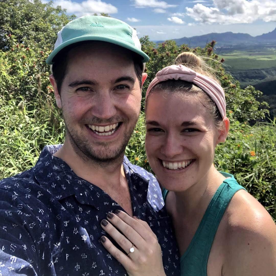 On top of the world in Kauai after getting engaged
October 2018