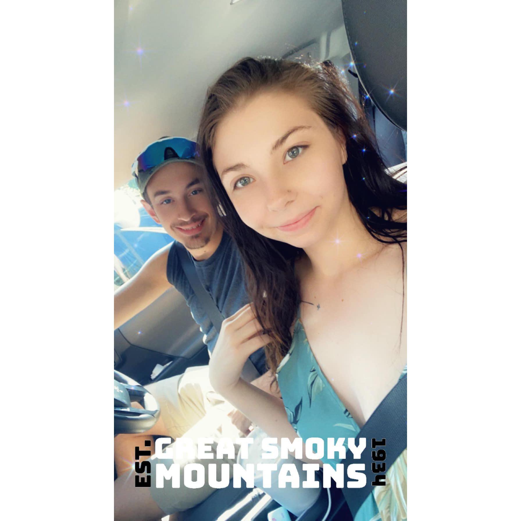 Vacation to Gatlinburg TN. Alec had never been to the mountains before.